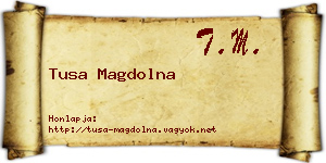 Tusa Magdolna névjegykártya
